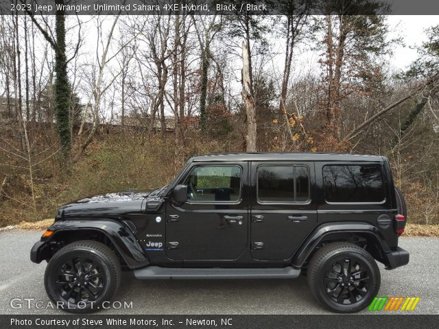 2023 Jeep Wrangler Unlimited Sahara 4XE Hybrid in Black