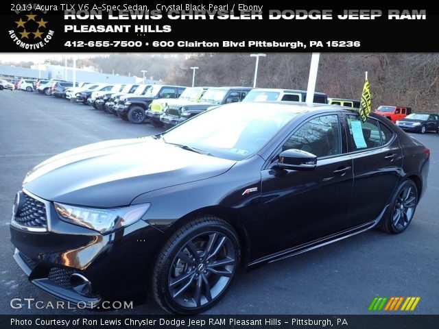 2019 Acura TLX V6 A-Spec Sedan in Crystal Black Pearl