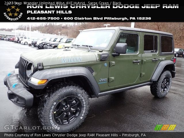 2023 Jeep Wrangler Unlimited Willys 4XE Hybrid in Sarge Green