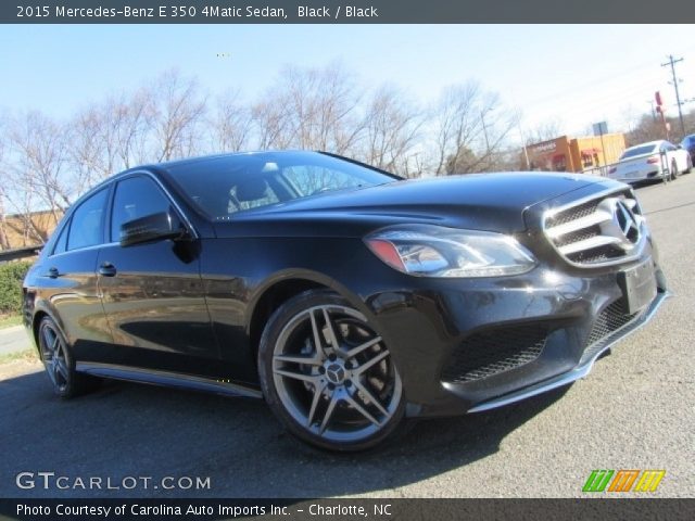 2015 Mercedes-Benz E 350 4Matic Sedan in Black