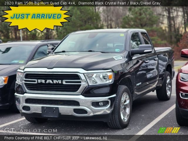 2020 Ram 1500 Big Horn Quad Cab 4x4 in Diamond Black Crystal Pearl