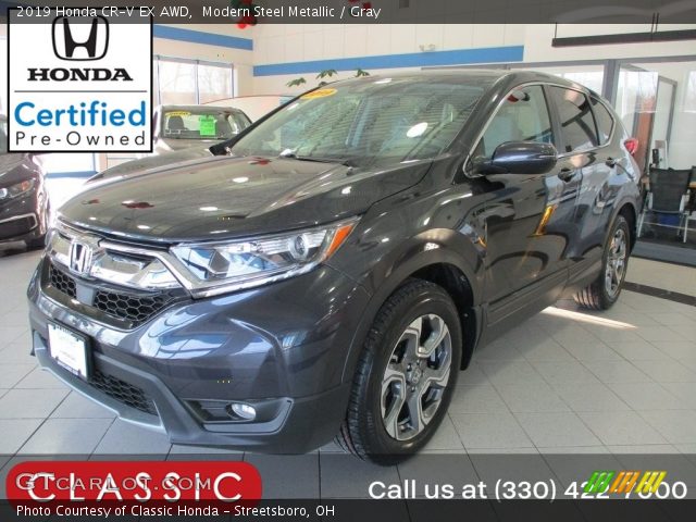 2019 Honda CR-V EX AWD in Modern Steel Metallic