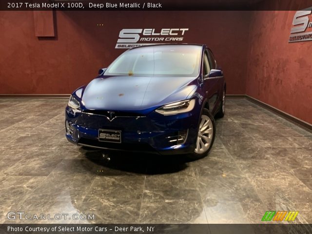 2017 Tesla Model X 100D in Deep Blue Metallic