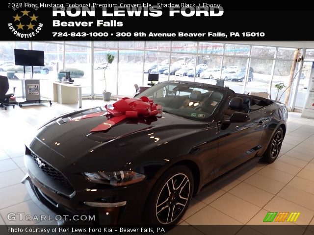 2022 Ford Mustang Ecoboost Premium Convertible in Shadow Black