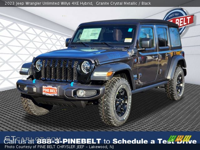 2023 Jeep Wrangler Unlimited Willys 4XE Hybrid in Granite Crystal Metallic