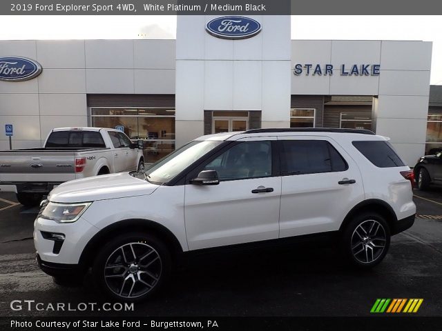 2019 Ford Explorer Sport 4WD in White Platinum