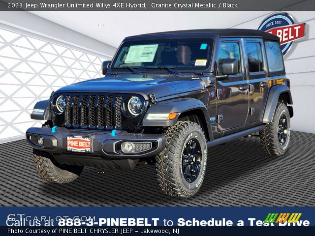 2023 Jeep Wrangler Unlimited Willys 4XE Hybrid in Granite Crystal Metallic