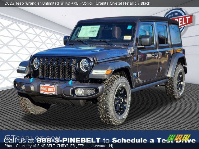 2023 Jeep Wrangler Unlimited Willys 4XE Hybrid in Granite Crystal Metallic