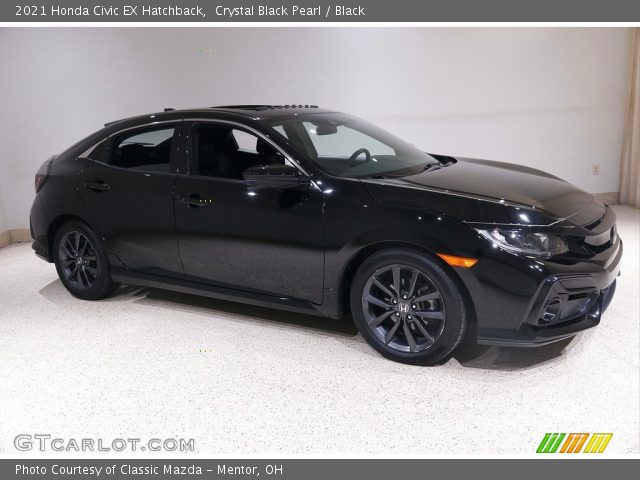 2021 Honda Civic EX Hatchback in Crystal Black Pearl