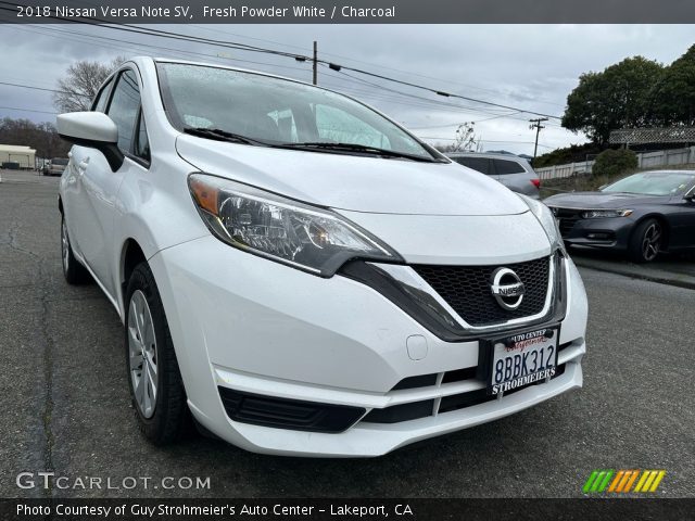 2018 Nissan Versa Note SV in Fresh Powder White