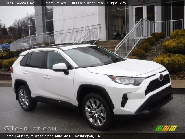 2021 Toyota RAV4 XLE Premium AWD in Blizzard White Pearl