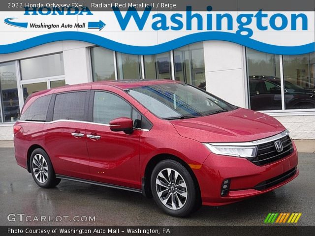2022 Honda Odyssey EX-L in Radiant Red Metallic II