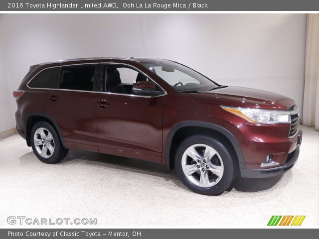 2016 Toyota Highlander Limited AWD in Ooh La La Rouge Mica