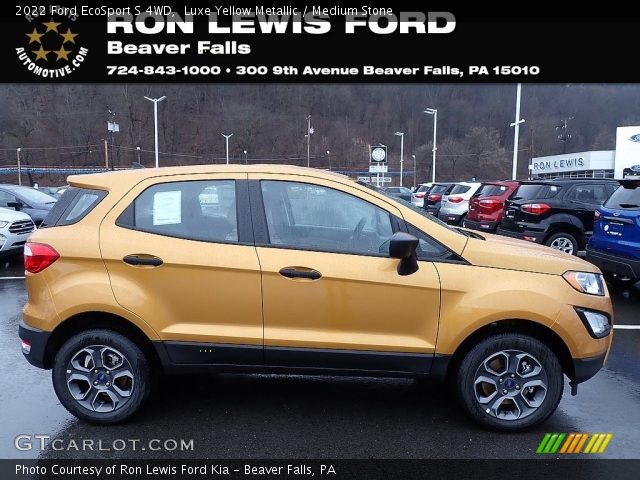 2022 Ford EcoSport S 4WD in Luxe Yellow Metallic