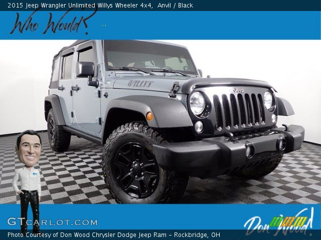 2015 Jeep Wrangler Unlimited Willys Wheeler 4x4 in Anvil