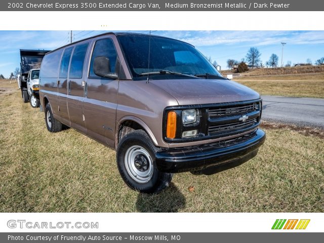 2002 Chevrolet Express 3500 Extended Cargo Van in Medium Bronzemist Metallic