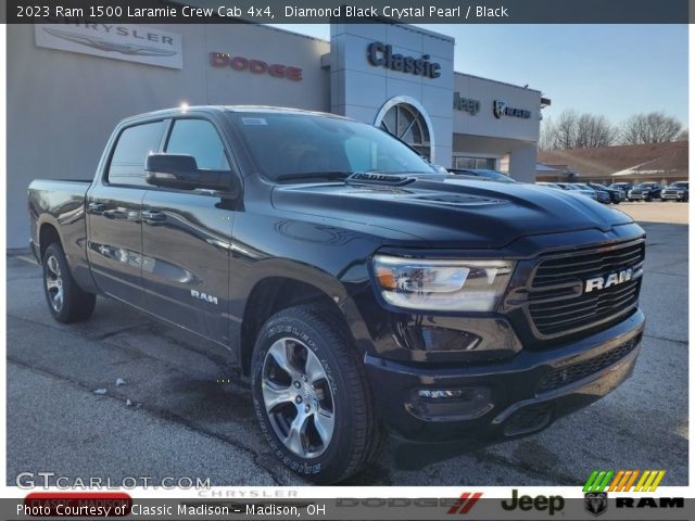 2023 Ram 1500 Laramie Crew Cab 4x4 in Diamond Black Crystal Pearl