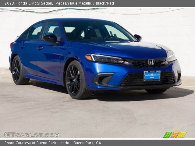 2023 Honda Civic Si Sedan in Aegean Blue Metallic