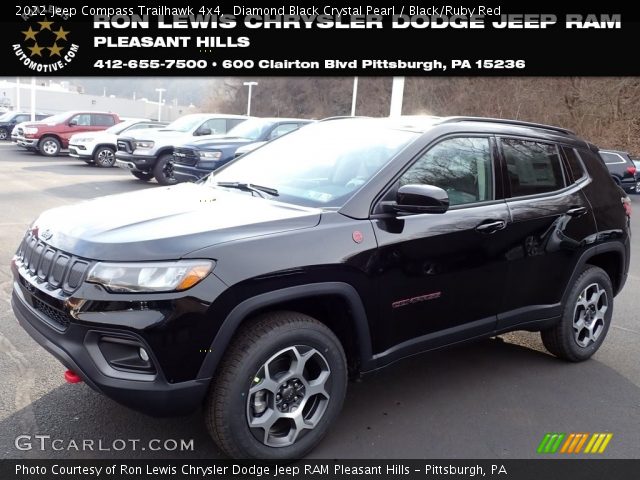 2022 Jeep Compass Trailhawk 4x4 in Diamond Black Crystal Pearl