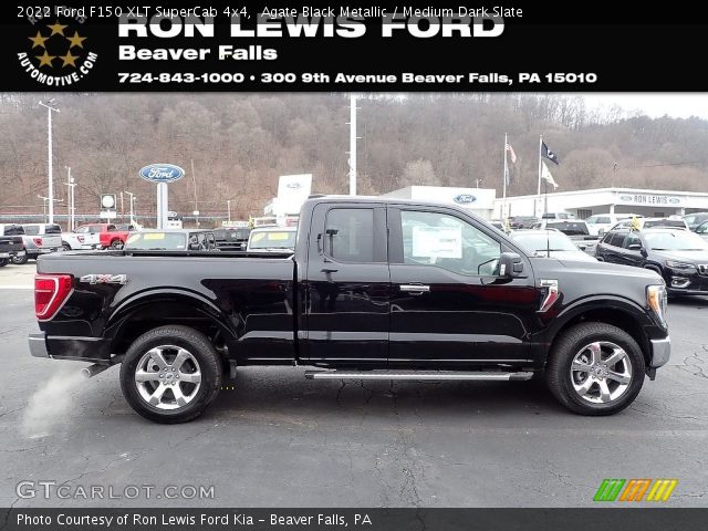 2022 Ford F150 XLT SuperCab 4x4 in Agate Black Metallic