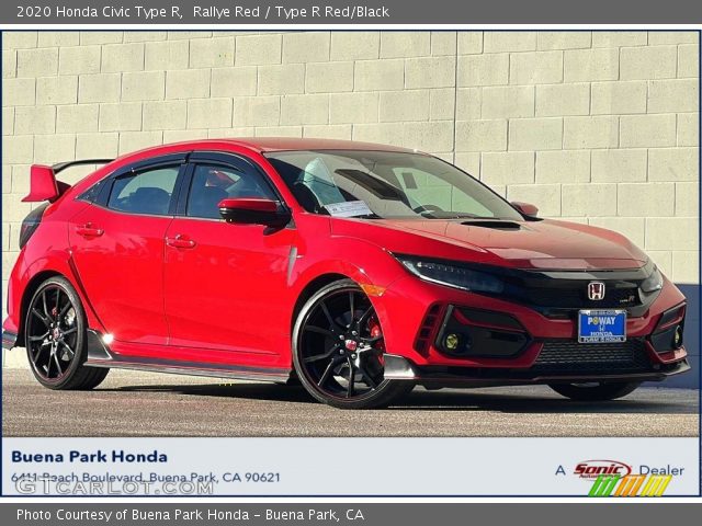 2020 Honda Civic Type R in Rallye Red