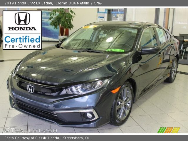 2019 Honda Civic EX Sedan in Cosmic Blue Metallic