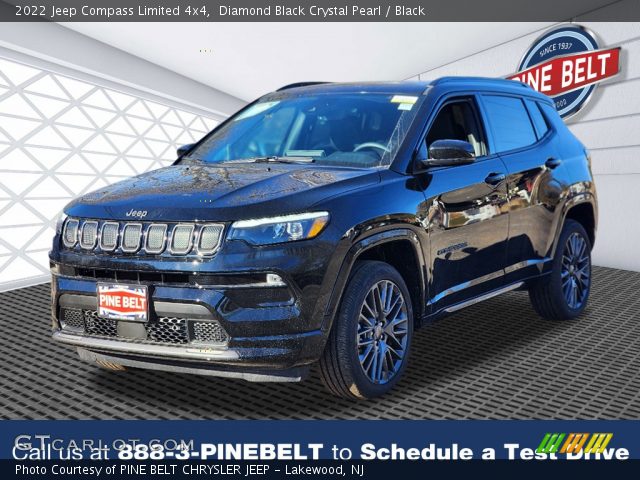 2022 Jeep Compass Limited 4x4 in Diamond Black Crystal Pearl