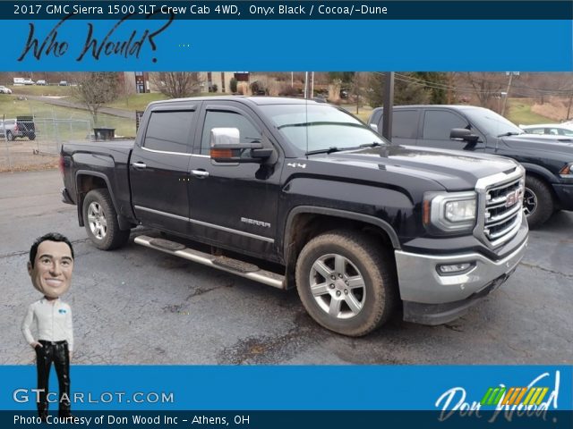 2017 GMC Sierra 1500 SLT Crew Cab 4WD in Onyx Black