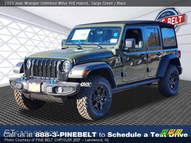 2023 Jeep Wrangler Unlimited Willys 4XE Hybrid in Sarge Green