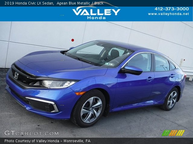 2019 Honda Civic LX Sedan in Agean Blue Metallic