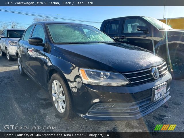 2015 Volkswagen Jetta SE Sedan in Black