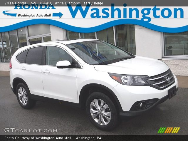 2014 Honda CR-V EX AWD in White Diamond Pearl