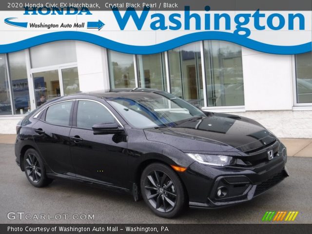 2020 Honda Civic EX Hatchback in Crystal Black Pearl
