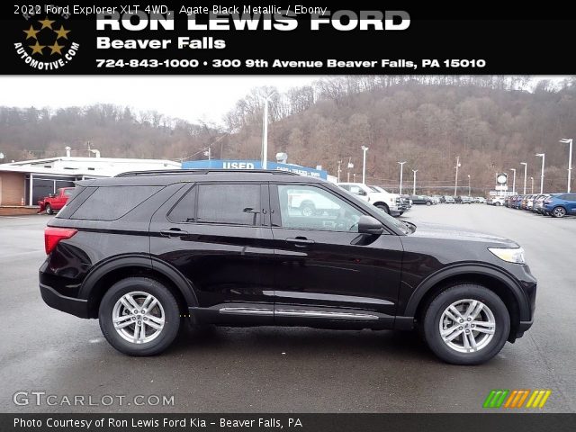 2022 Ford Explorer XLT 4WD in Agate Black Metallic