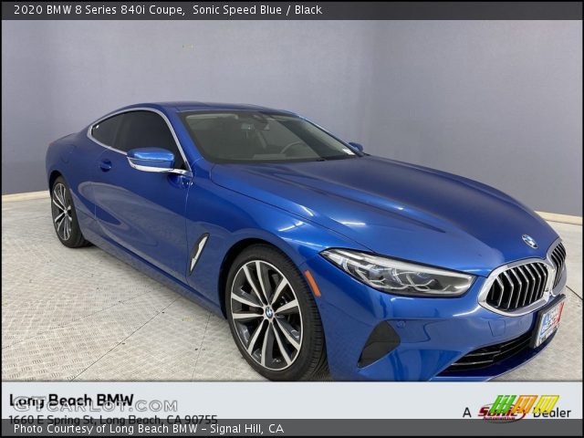 2020 BMW 8 Series 840i Coupe in Sonic Speed Blue