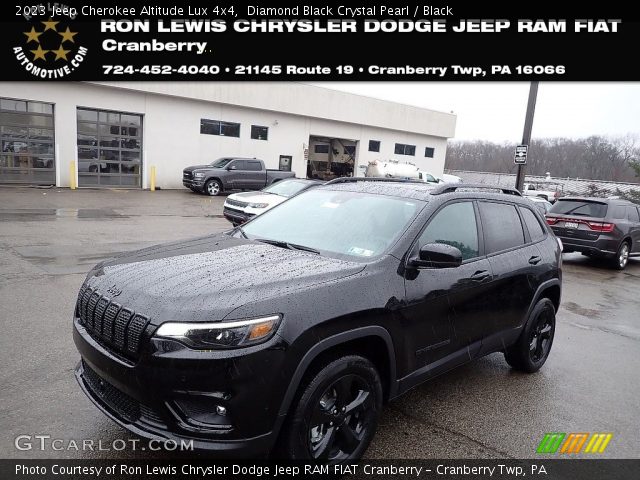 2023 Jeep Cherokee Altitude Lux 4x4 in Diamond Black Crystal Pearl