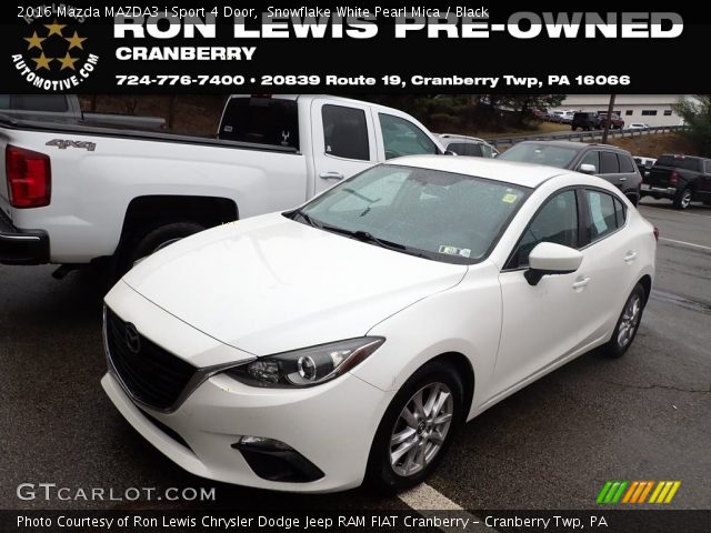2016 Mazda MAZDA3 i Sport 4 Door in Snowflake White Pearl Mica
