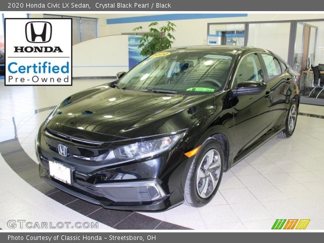 2020 Honda Civic LX Sedan in Crystal Black Pearl