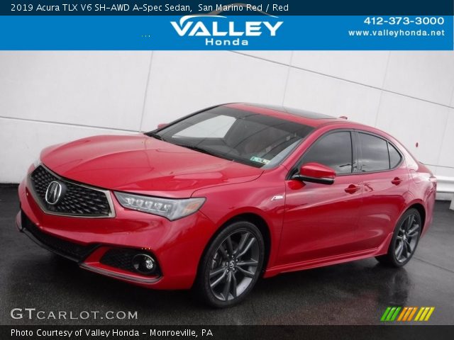 2019 Acura TLX V6 SH-AWD A-Spec Sedan in San Marino Red