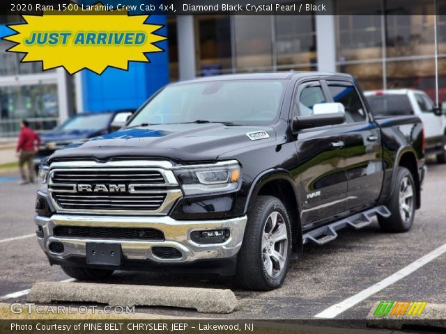 2020 Ram 1500 Laramie Crew Cab 4x4 in Diamond Black Crystal Pearl