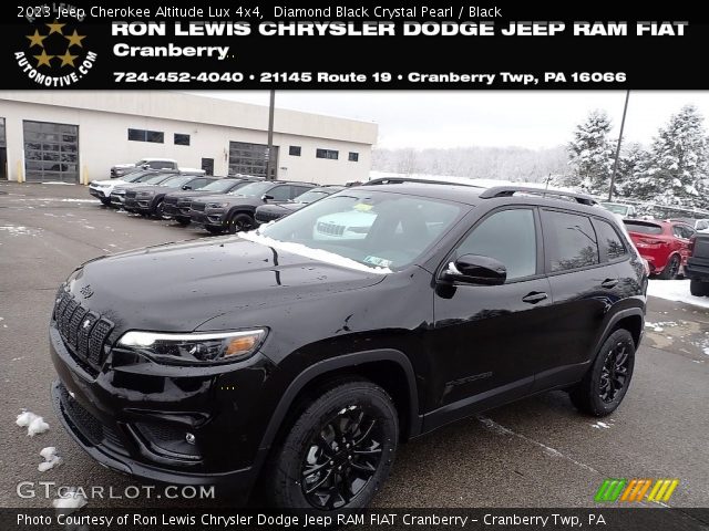 2023 Jeep Cherokee Altitude Lux 4x4 in Diamond Black Crystal Pearl