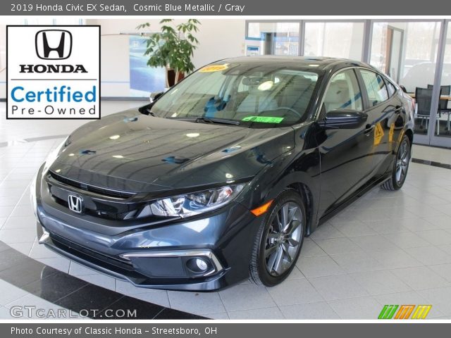 2019 Honda Civic EX Sedan in Cosmic Blue Metallic