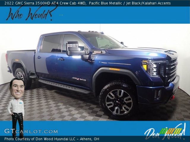 2022 GMC Sierra 3500HD AT4 Crew Cab 4WD in Pacific Blue Metallic