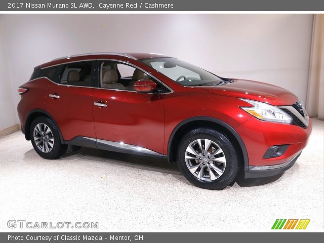 2017 Nissan Murano SL AWD in Cayenne Red