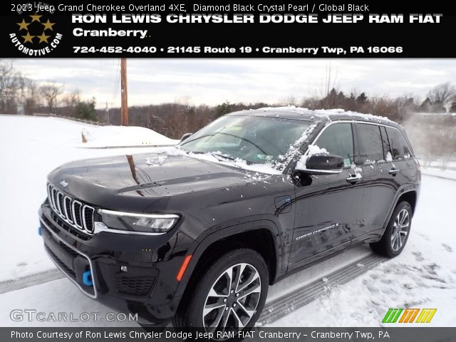 2023 Jeep Grand Cherokee Overland 4XE in Diamond Black Crystal Pearl