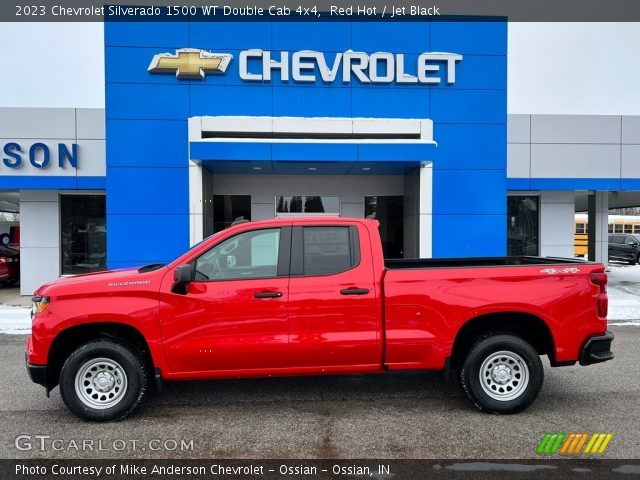 2023 Chevrolet Silverado 1500 WT Double Cab 4x4 in Red Hot