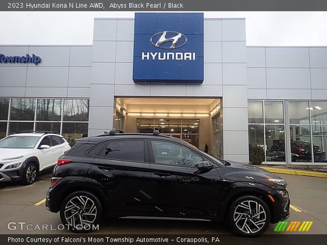 2023 Hyundai Kona N Line AWD in Abyss Black Pearl