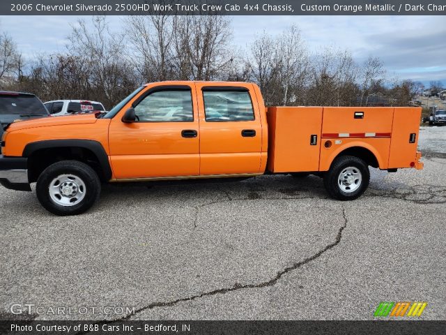 2006 Chevrolet Silverado 2500HD Work Truck Crew Cab 4x4 Chassis in Custom Orange Metallic