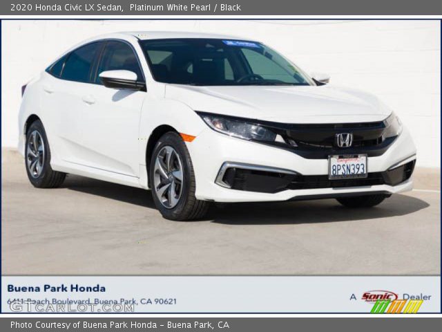 2020 Honda Civic LX Sedan in Platinum White Pearl