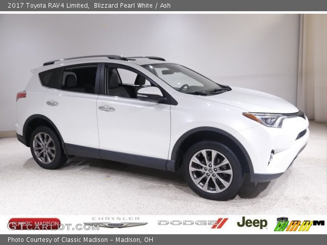 2017 Toyota RAV4 Limited in Blizzard Pearl White